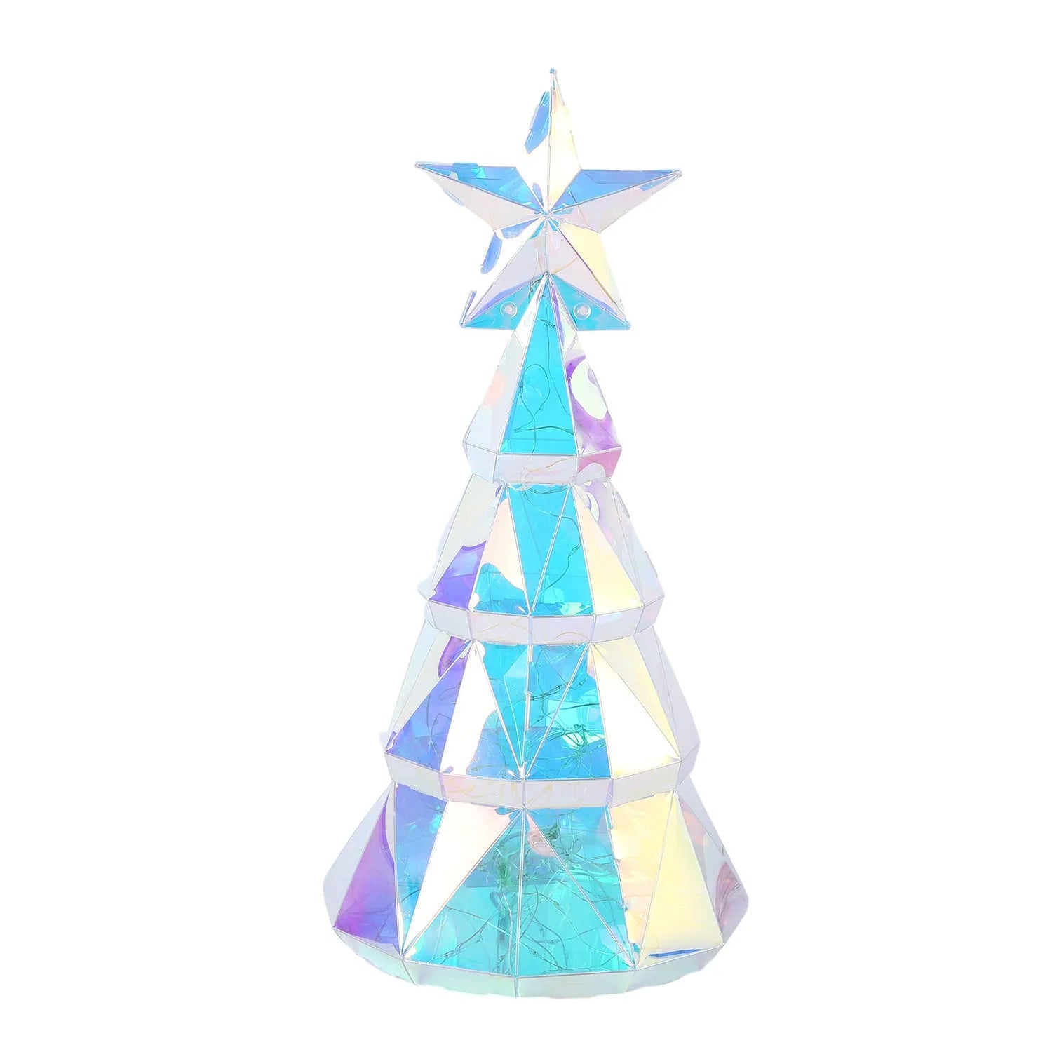 Colourful cartoon Christmas tree LED light decoration with battery operation