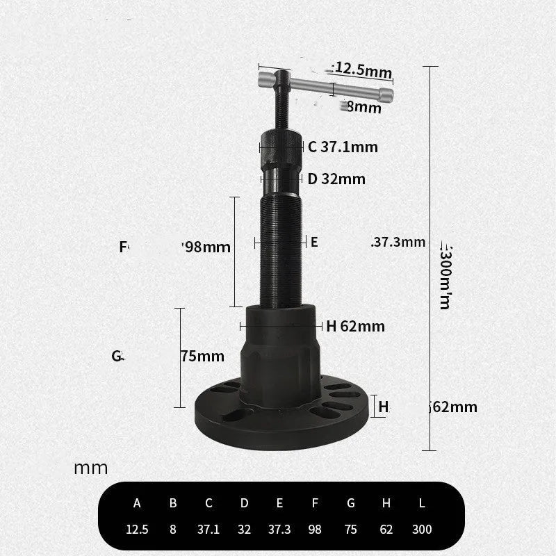 Chrome vanadium steel vehicle brake drum and wheel hub puller dismantlement tool