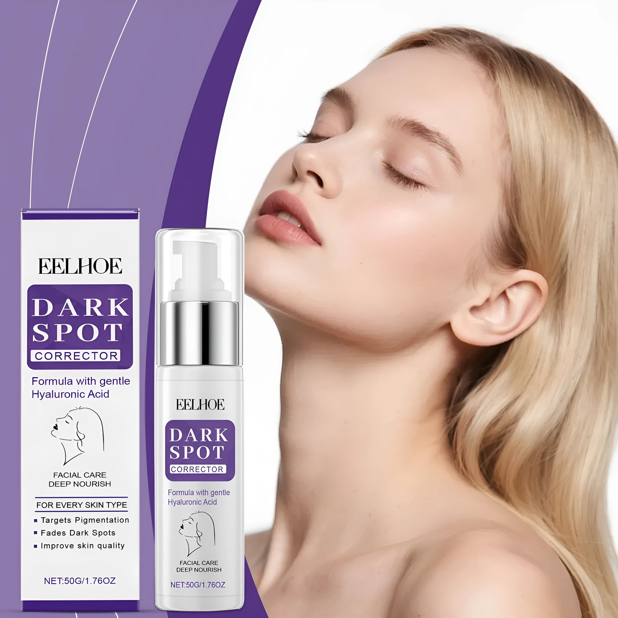 50g skin care cream tub for moisturising and balancing water and oil.