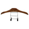 Wood yellow stainless steel car mounted clothes hanger with detachable design