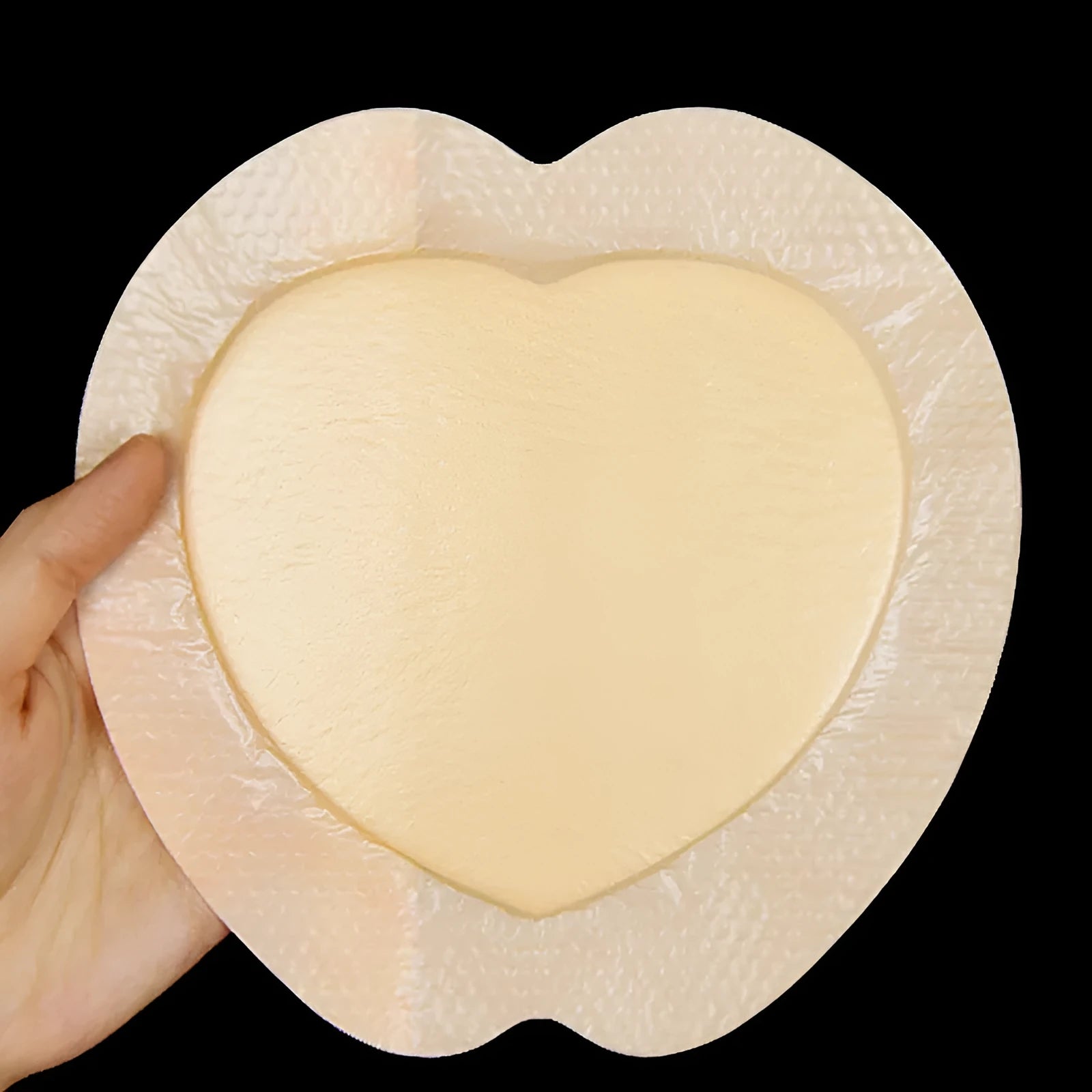 Large skin-colour silicone dressing sticker for pressure sore prevention and relief