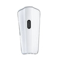 White plastic pulse calf massager with infrared physiotherapy and electrotherapy vibration functions