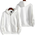 Men's loose fit solid colour sports zip jacket in lightweight fabric