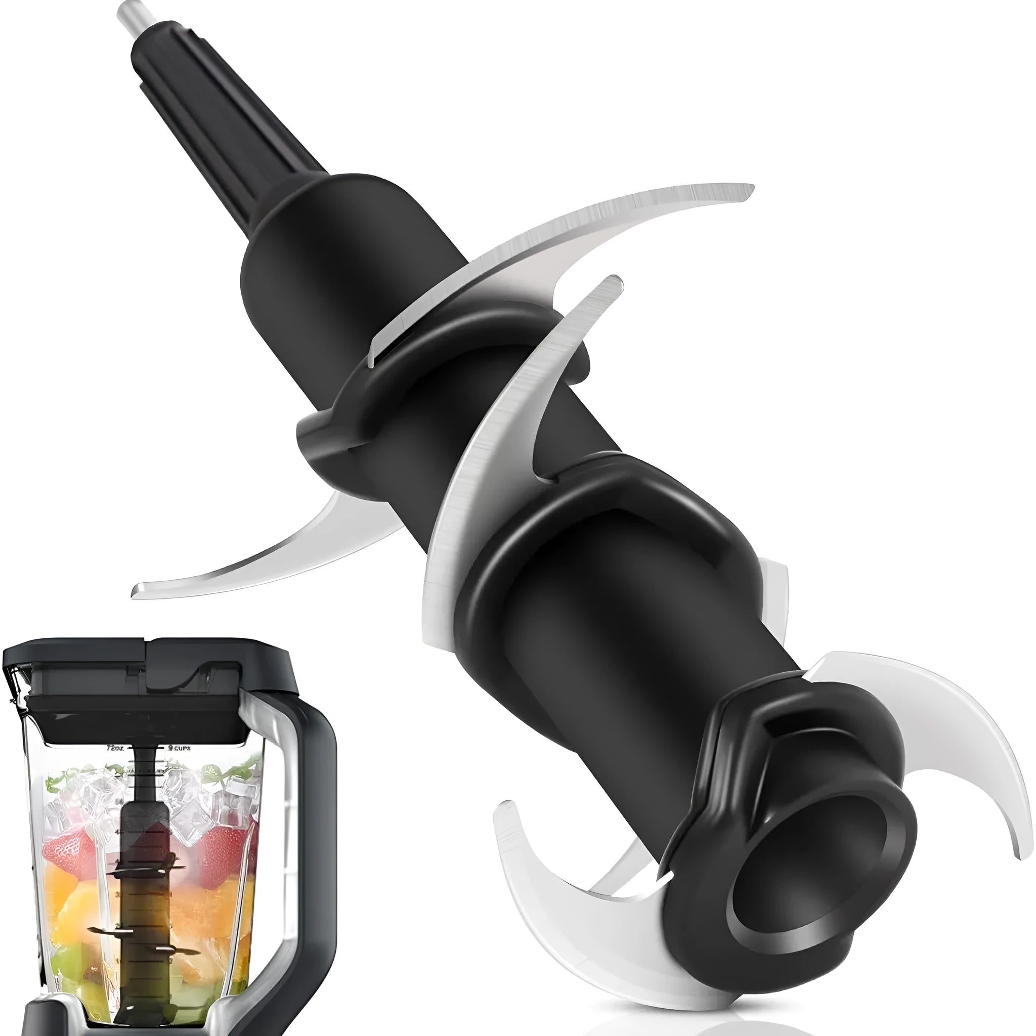 304 stainless steel replacement six-stack blade set for juicer with knife holder accessory