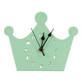 Wooden cartoon character wall clock with battery movement in colourful design