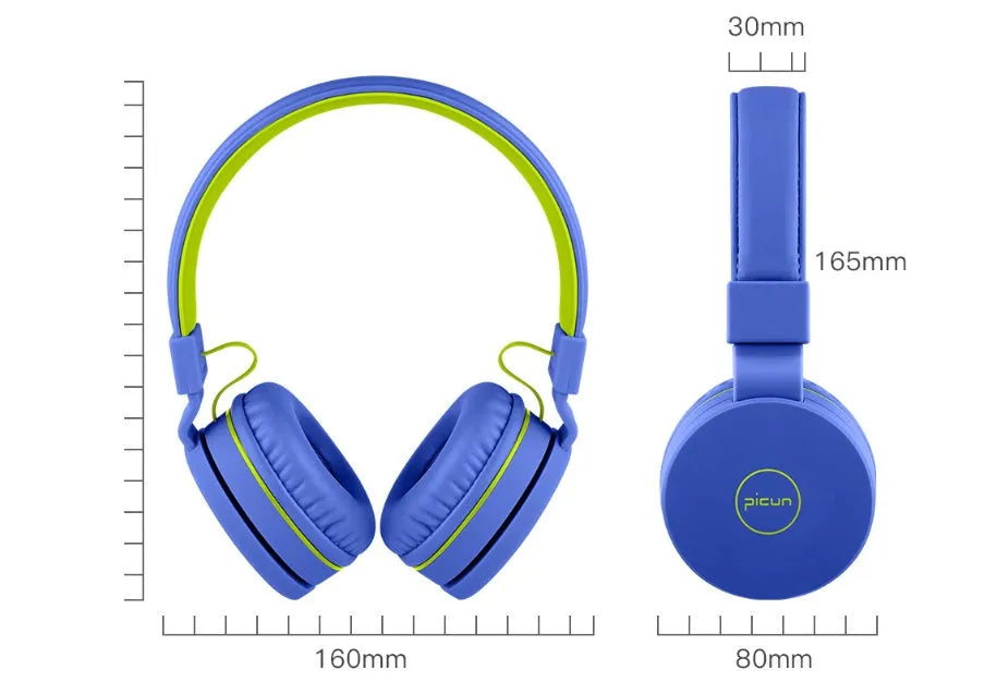 Bengoo C30 wired on-ear headphones with protein cushions and braided cable in mint green colour.