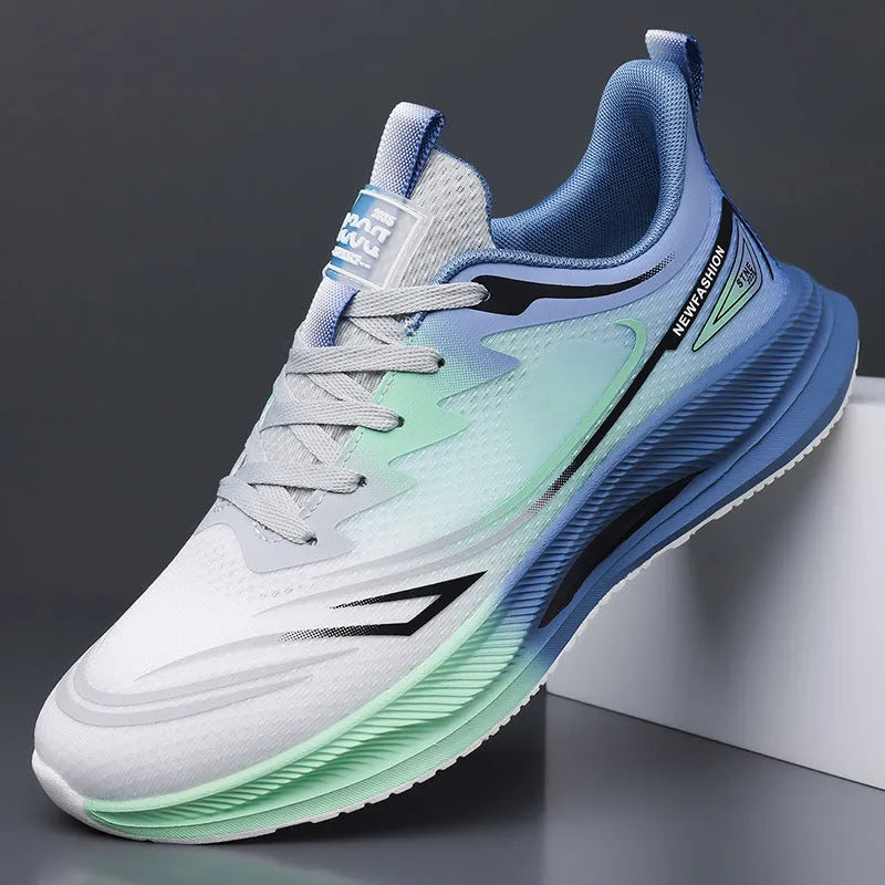 Men's low-top casual summer shoes with mesh upper and rubber sole in multiple colour options