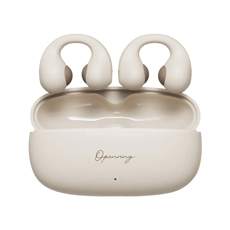 Bone conduction Bluetooth headset clip-on design Earth colour with PC ABS material