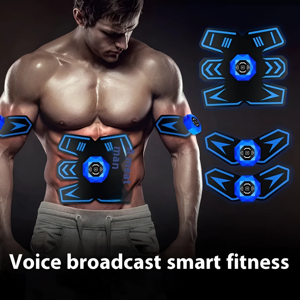 Eight abdominal massage patches for waist reduction and muscle sculpting in various colours