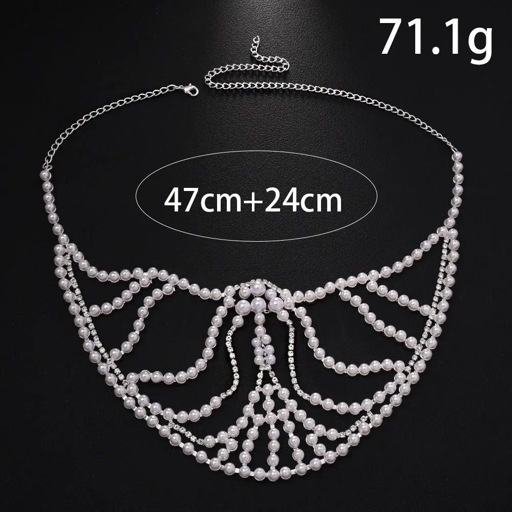 Geometric alloy face mask with rhinestone patchwork in silver electroplated finish