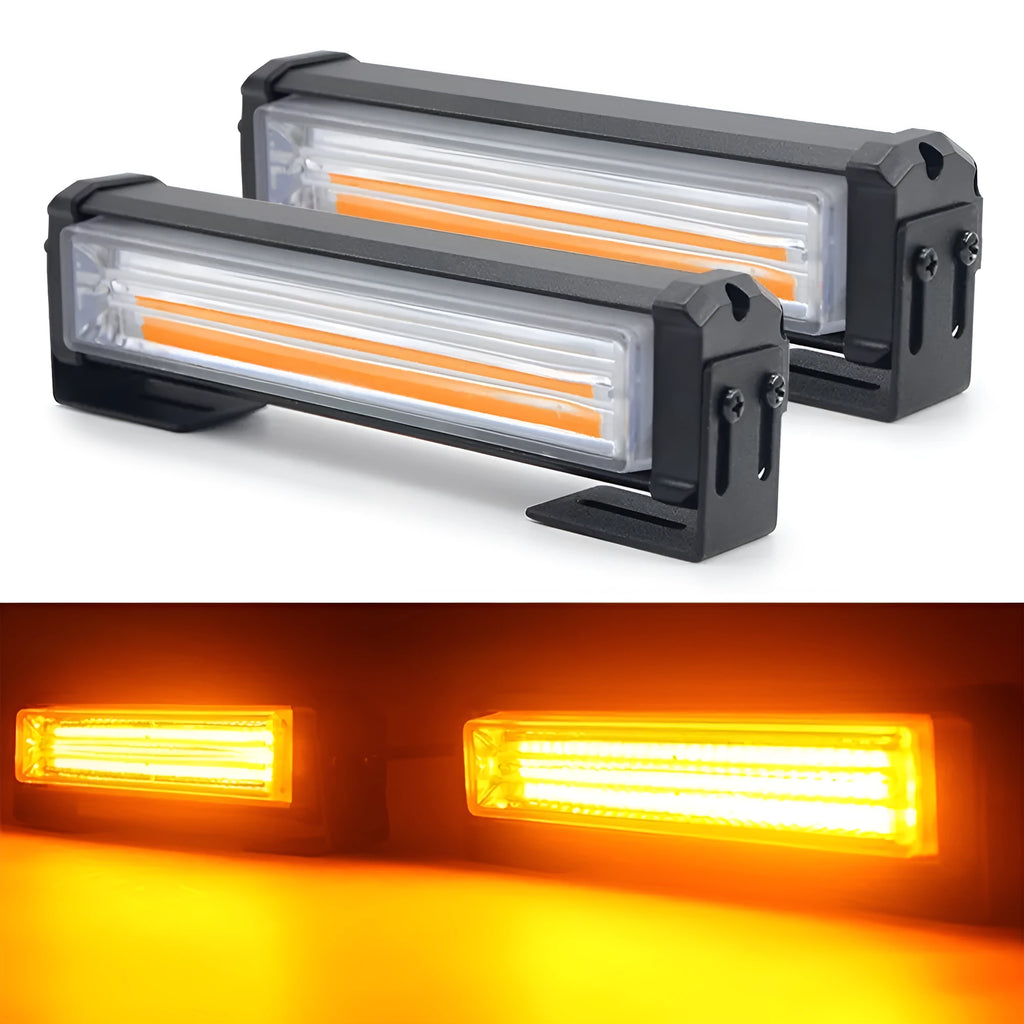Yellow aluminium alloy drag car underbody strobe light with LED array
