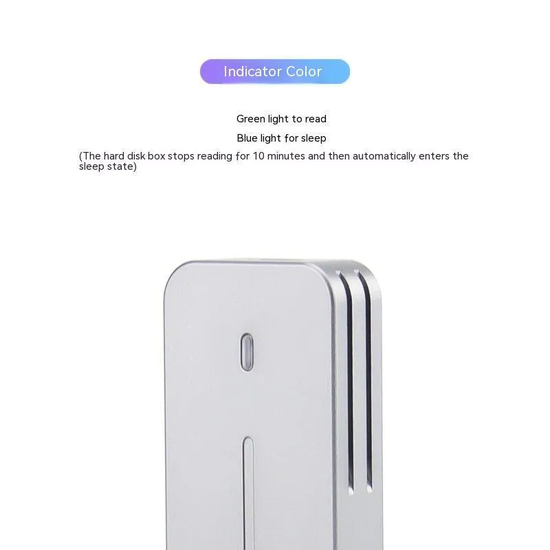 Aluminium alloy USB C NVMe M.2 SSD enclosure with dual protocol compatibility