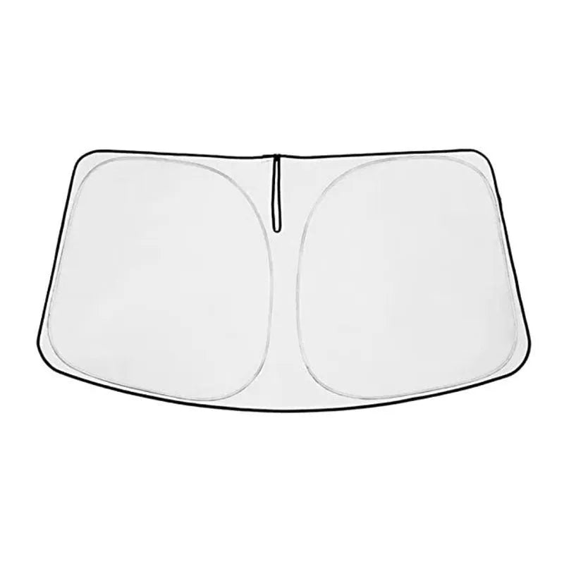 Silver car windshield sunshade cover designed specifically for NOAH XOVY 90 series vehicles