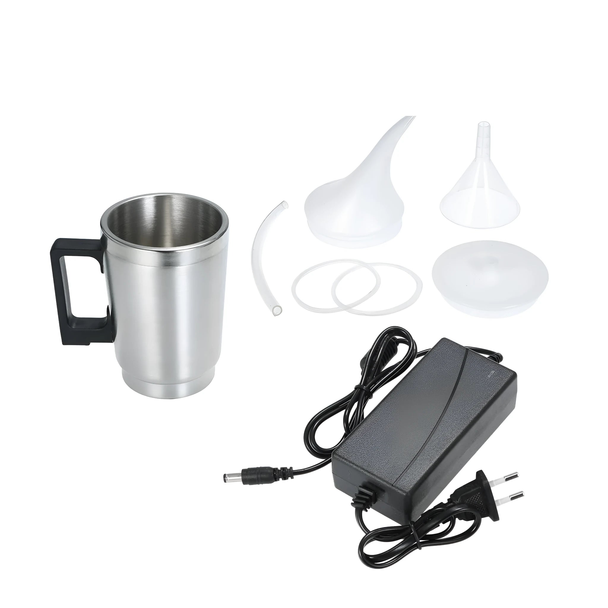 Stainless steel headlamp restoration cups with elbow and funnel covers for car light repair kits K13562 K13563