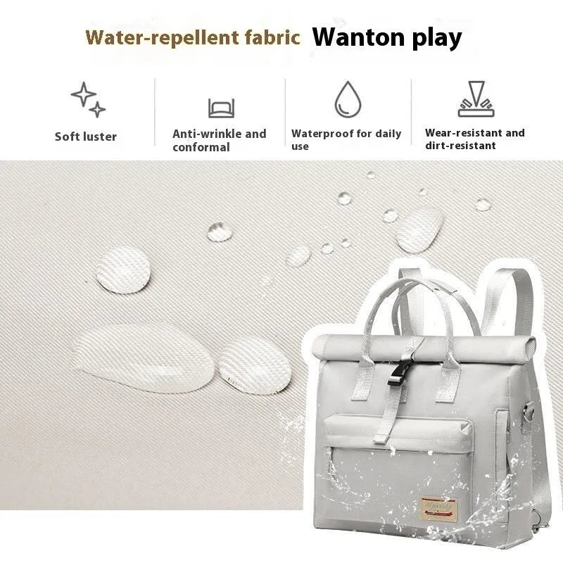 Shockproof inner liner laptop bag in waterproof nylon fabric showing medium and large sizes