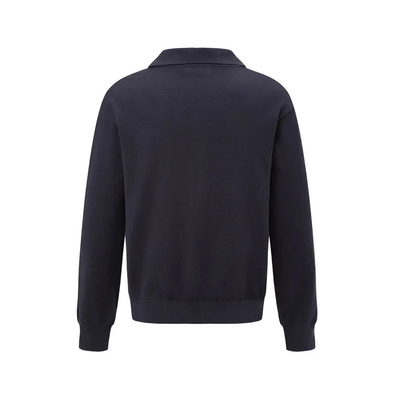 Loose fit acrylic fibre pullover shirt in black, dark grey or creamy-white