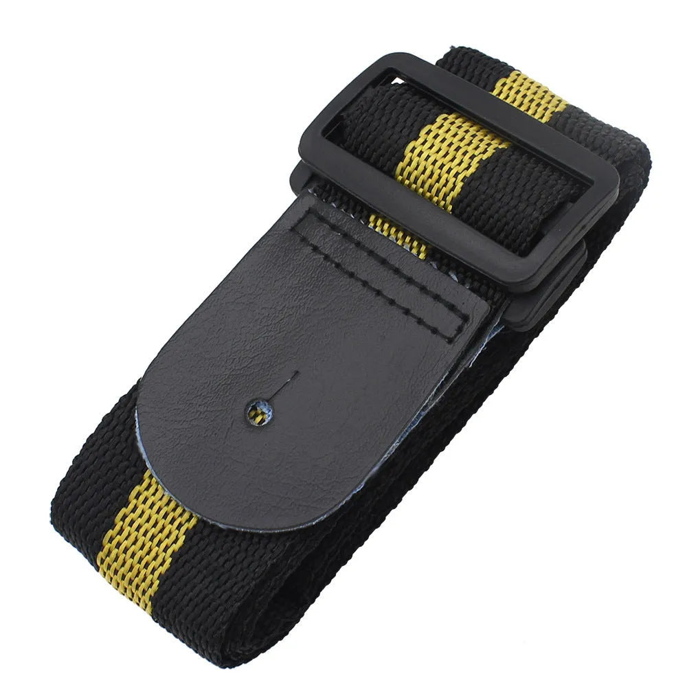 Universal woven guitar, bass, and ukulele strap shown in one of five colour options.