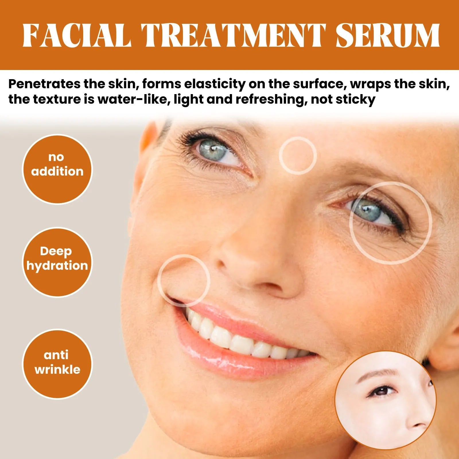 Retinol anti-wrinkle essence spray bottle 30ml with vitamin A ingredients for facial skincare