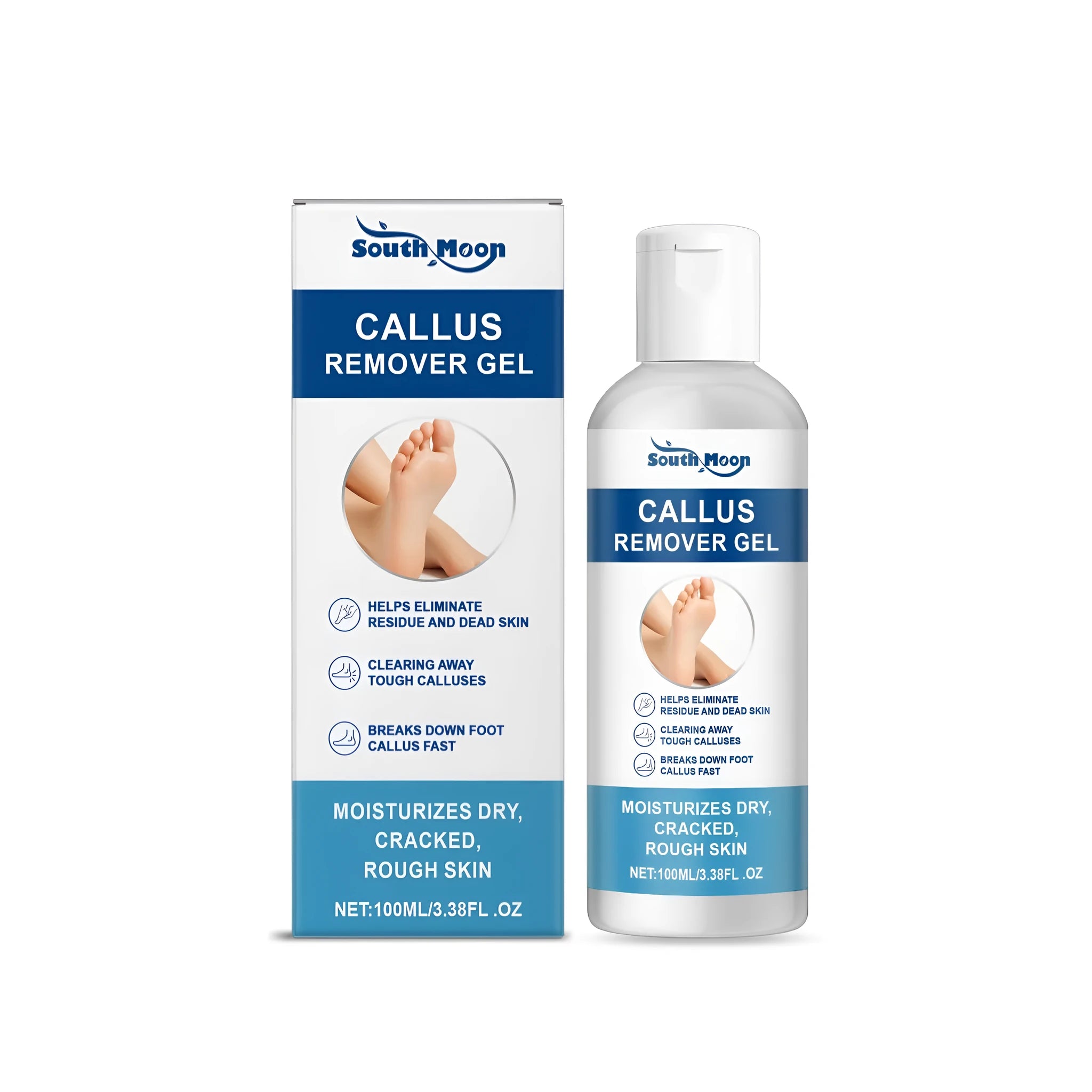 100g callus remover gel tube with coconut oil and tea tree oil for foot care