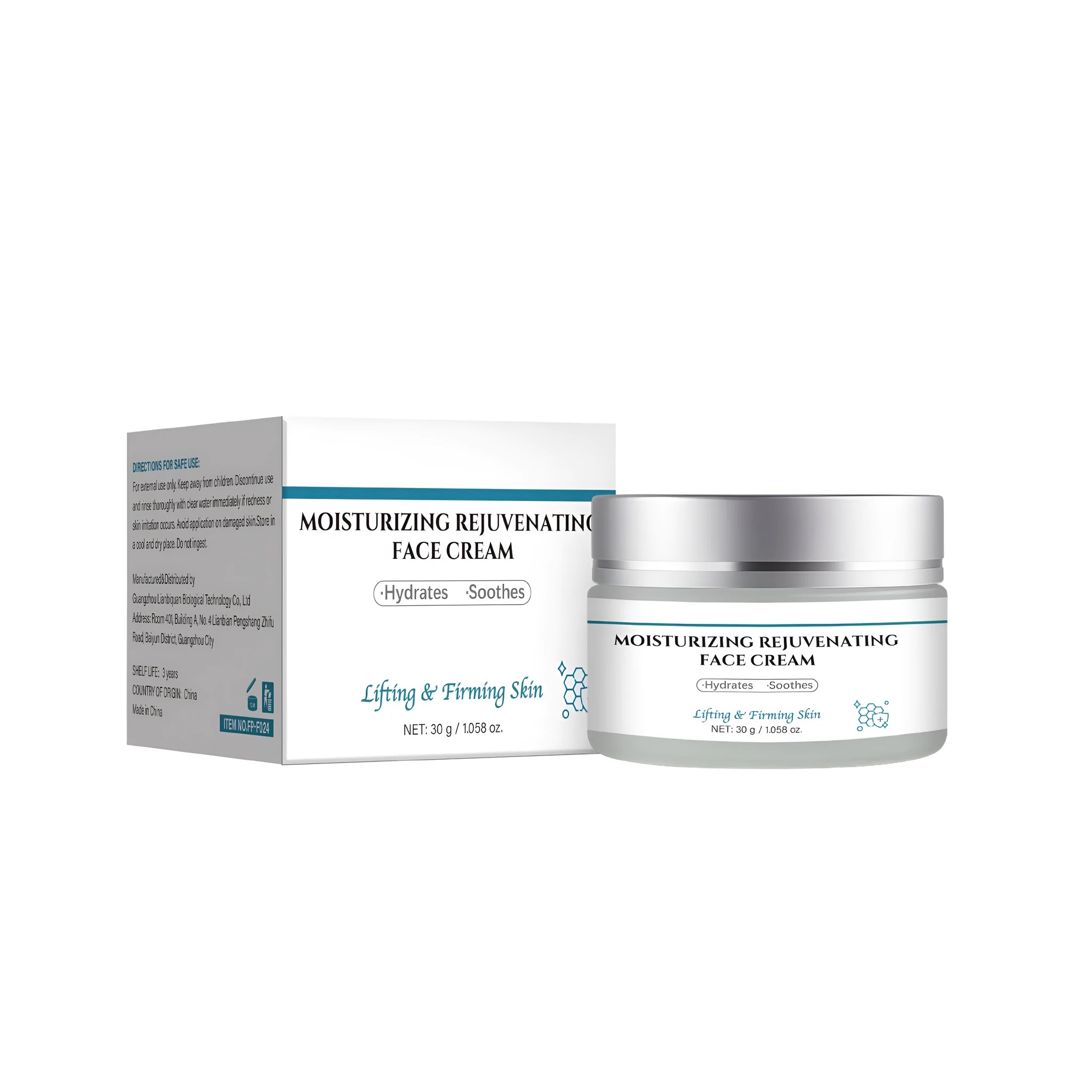 30g pot of FP-F024 anti-ageing facial cream for reducing visible ageing signs
