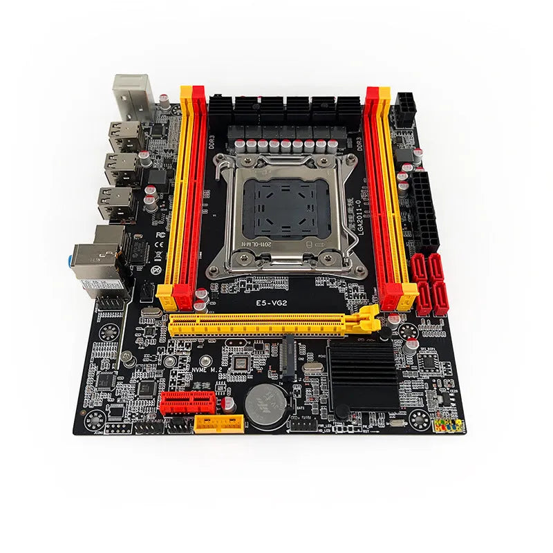 X79-VG2 desktop motherboard with LGA 2011 socket, DDR3 slots, PCIe 16X, and M.2 connector.
