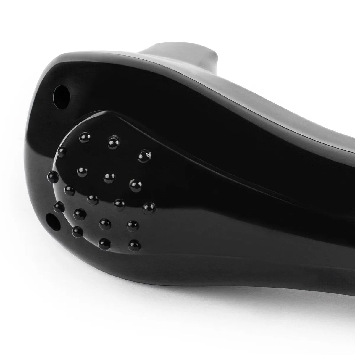 Black folding electric body shaver with ABS plastic construction for full body hair removal