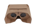 Colourful foldable paper VR glasses headset for smartphones with 4-6 inch screens.