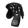 Knee massager unit with infrared heat function, adjustable controls, and included knee and shoulder pads.