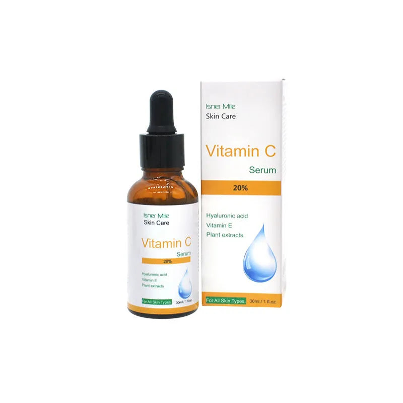 30ml Vitamin C serum bottle for facial brightening and moisturising skincare