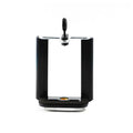 Black plastic U-shaped mobile phone clip holder with mounting bracket for hands-free use