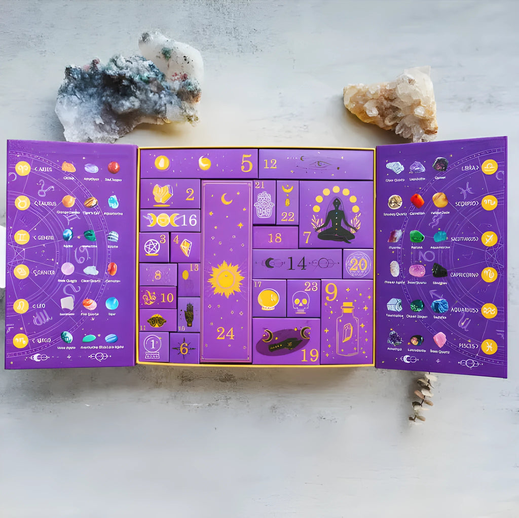 Halloween countdown gift box paper craft kit for children with calendar window