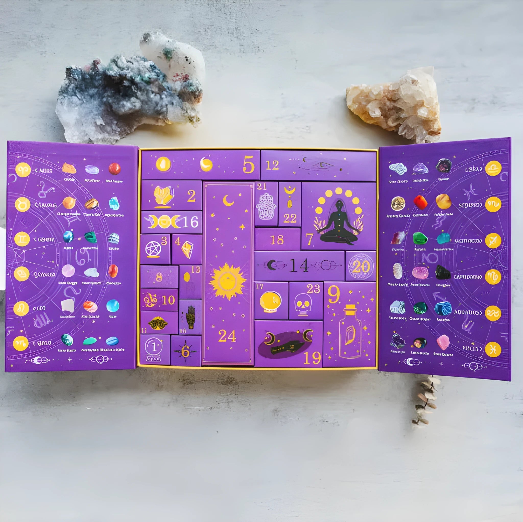 Halloween countdown gift box paper craft kit for children with calendar window