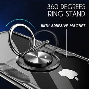 PU material iPhone case in black colour for iPhone 11 Pro Max with fashion back cover design.