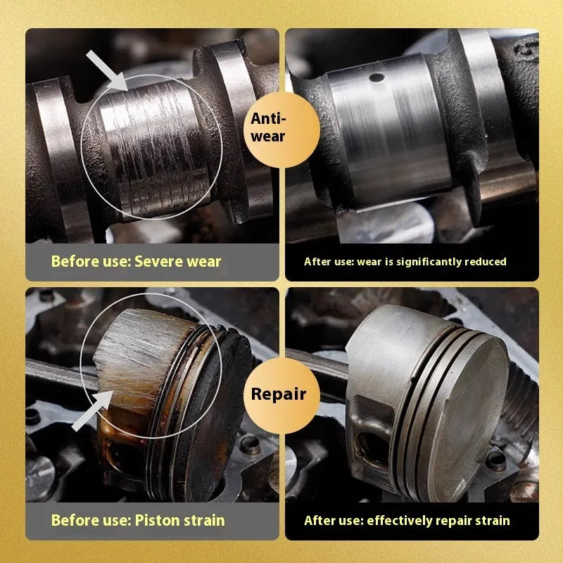 60ml engine oil additive bottle with white cover for automobile anti-wear protection