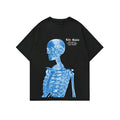 Men's printed street sports T-shirt with digital pattern on polyester fabric
