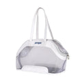 MOORPET leather cat carrier bag in a solid colour with 25-litre capacity.