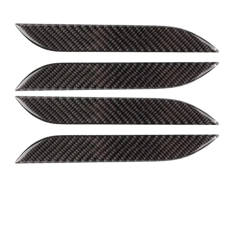 Carbon fibre door handle protection stickers for Tesla Model S with drip pattern texture