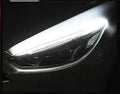 Flexible silicone car LED light strip for daytime running lights and turn signals.