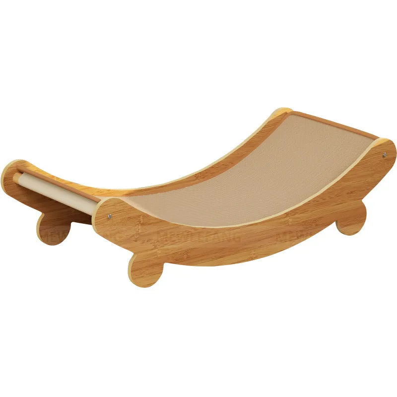 Full sisal U-shaped cat scratch board lounge chair nest recliner in pastoral style