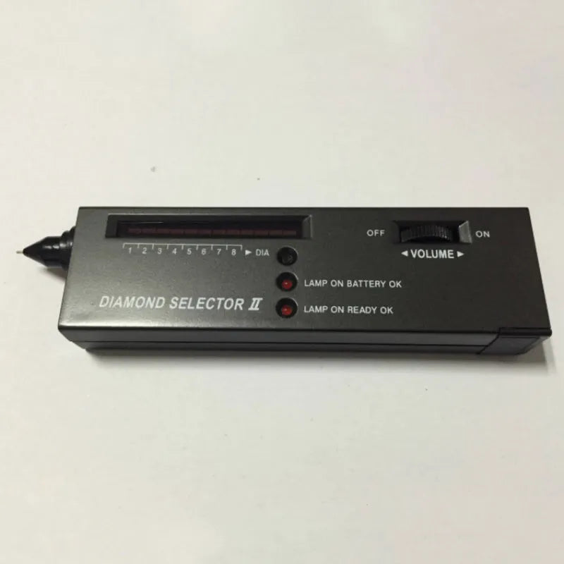 Black diamond thermal conductivity tester with metal probe for gem identification measuring 135x40x23 mm