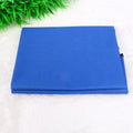 Red waterproof car pet pad for dogs and cats measuring 135cm square on a car seat