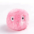 Interactive cat toy ball in blue, pink and yellow colours with animal sounds and touch trigger