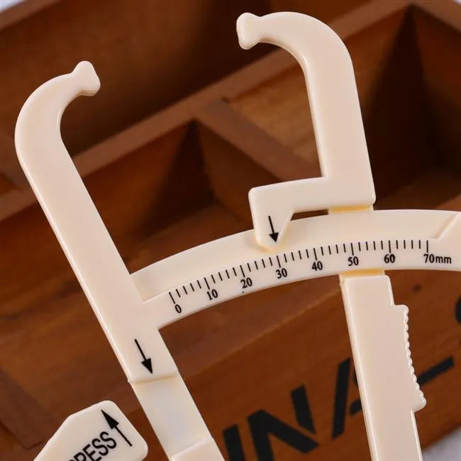 Acrylic fat caliper for body fat measurement with 16cm length