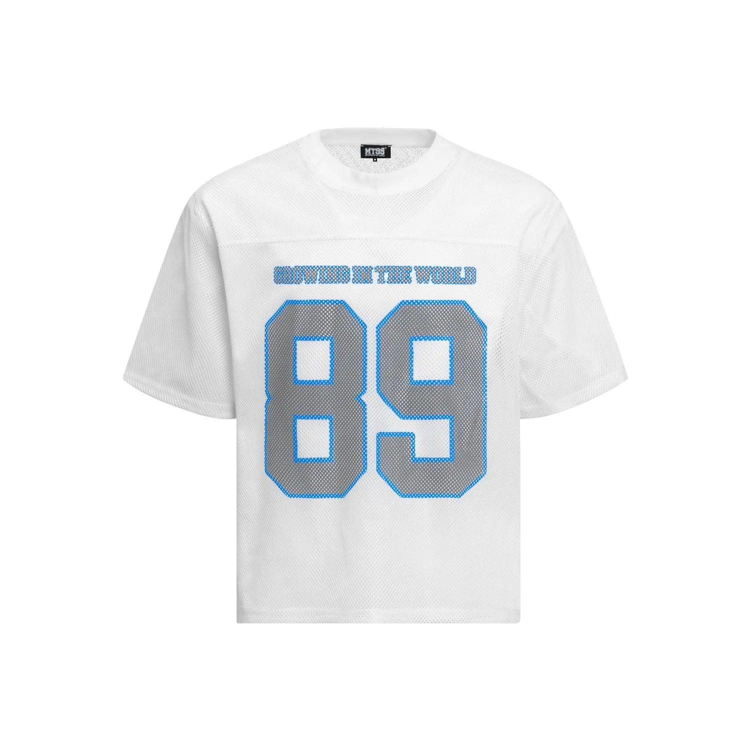 Alphanumeric print loose-fitting casual t-shirt in black and white colour options