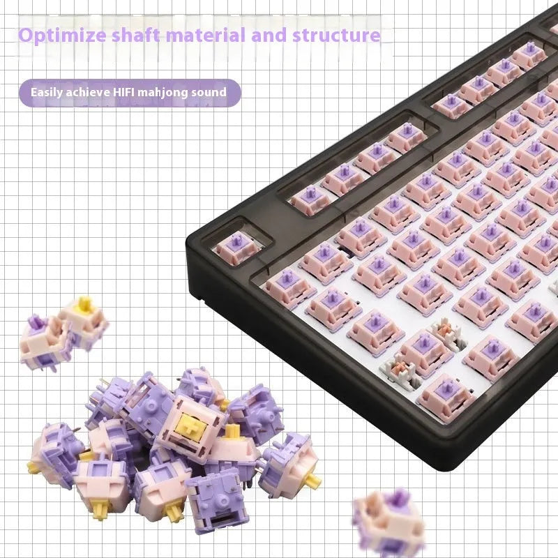 MMD Princess mechanical keyboard switch linear axis with spring for custom PC builds