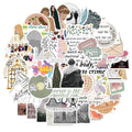 50 sheets of graffiti colour cartoon waterproof adhesive stickers for luggage and notebooks.
