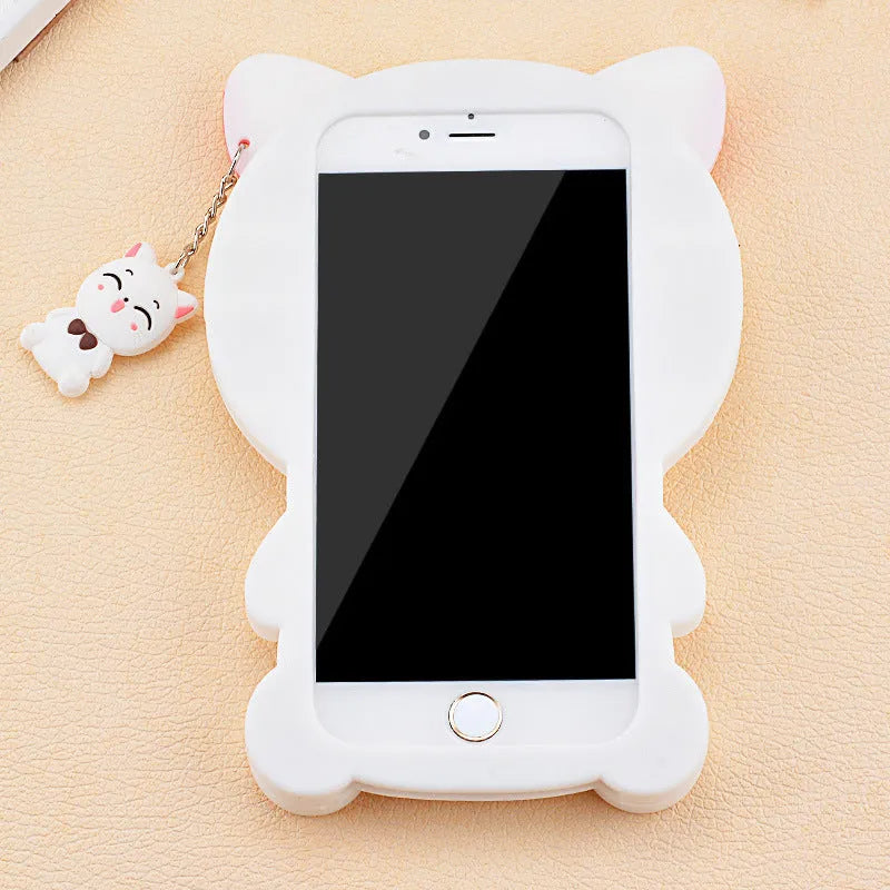 Soft silicone phone case showing edge-proof design for Samsung Galaxy and Apple iPhone models.