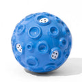 Interactive dog chew toy ball with textured surface in multiple colour options