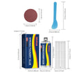 85ml metal sealant epoxy adhesive tube with push rod, scraper, and sandpaper for stainless steel copper aluminium repairs