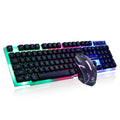 Limei GTX300 mechanical gaming keyboard and mouse set with backlit keys in black and white colour option